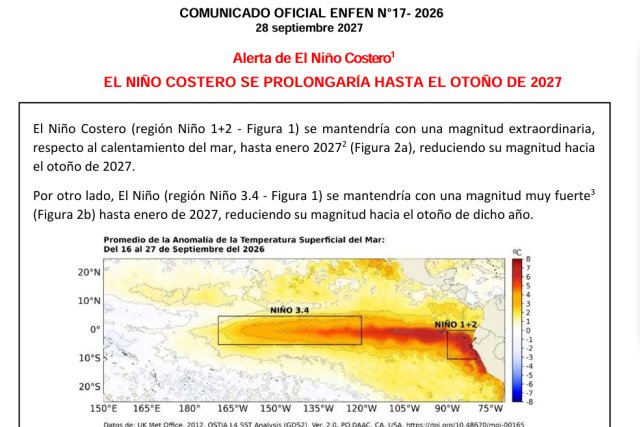 COMUNICADO OFICIAL ENFEN N°17- 2026